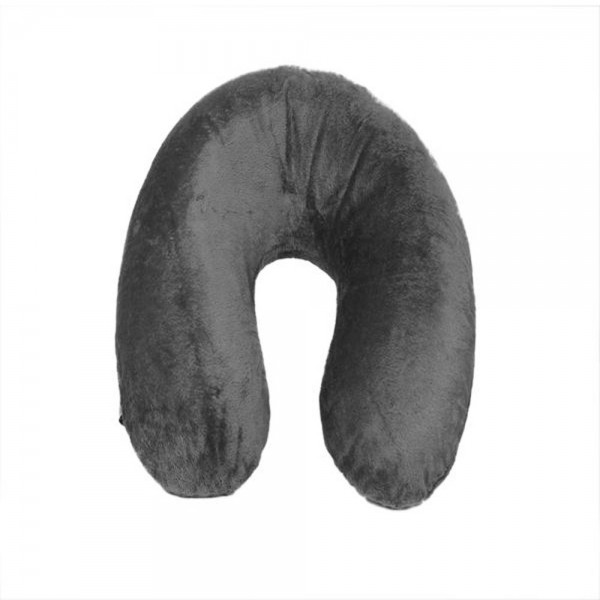 VIAGGI Inflatable U shape Travel Neck Pillow With Cover - Grey